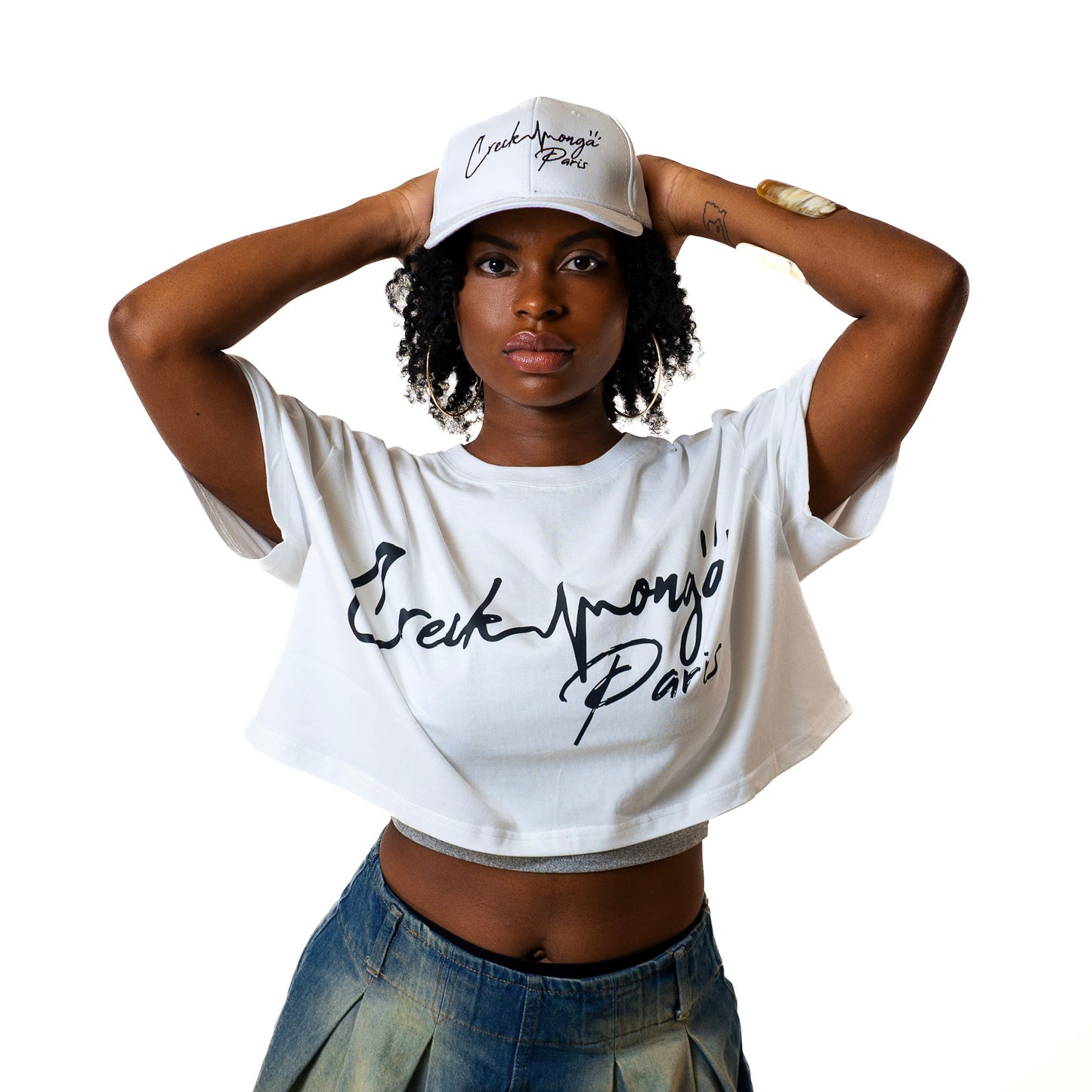CASQUETTE EN COTON BRODERIE CREKMONGA PARIS