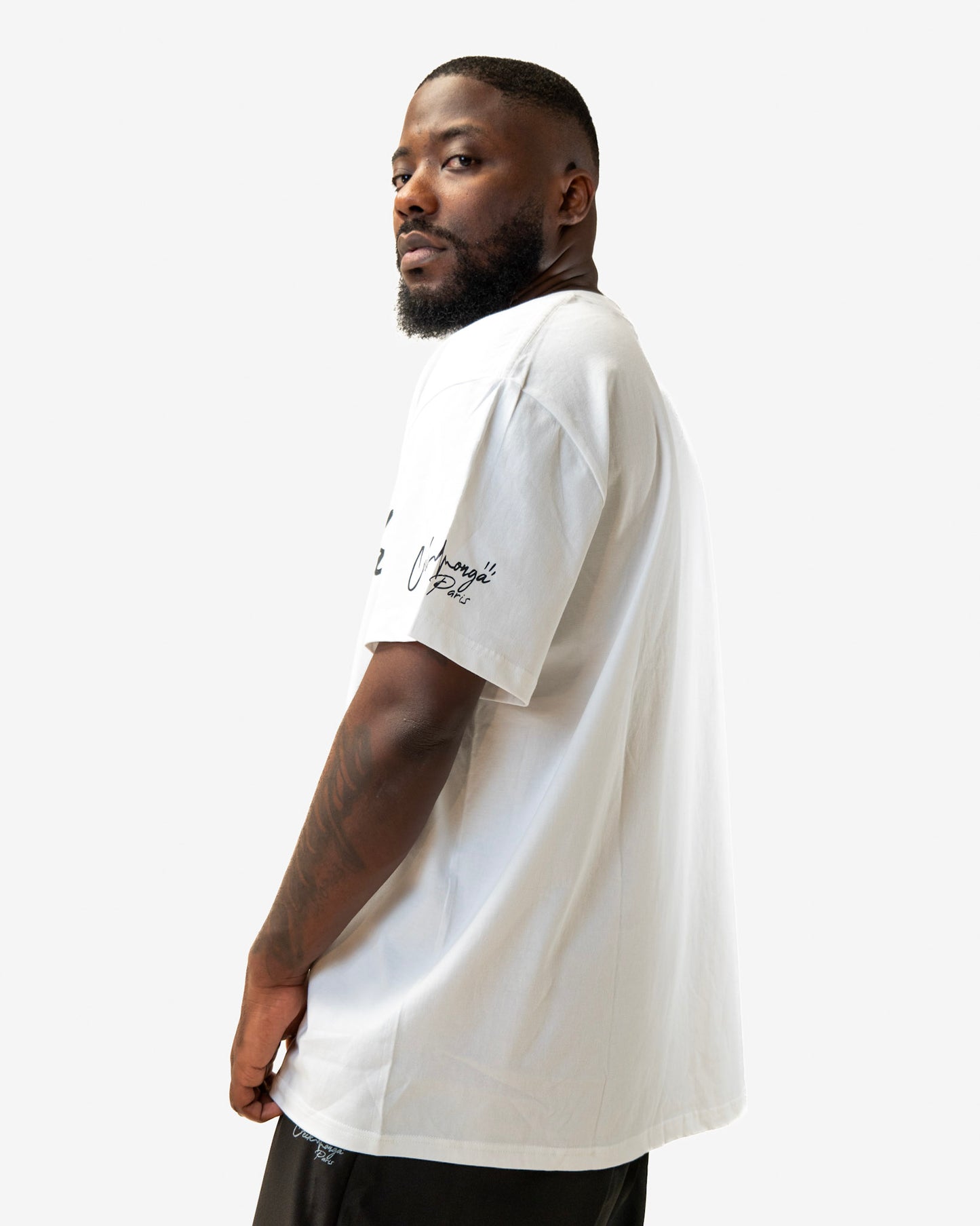 T-SHIRT OVERSIZE EN COTON IMPRIMÉ LOGO CREKMONGA PARIS