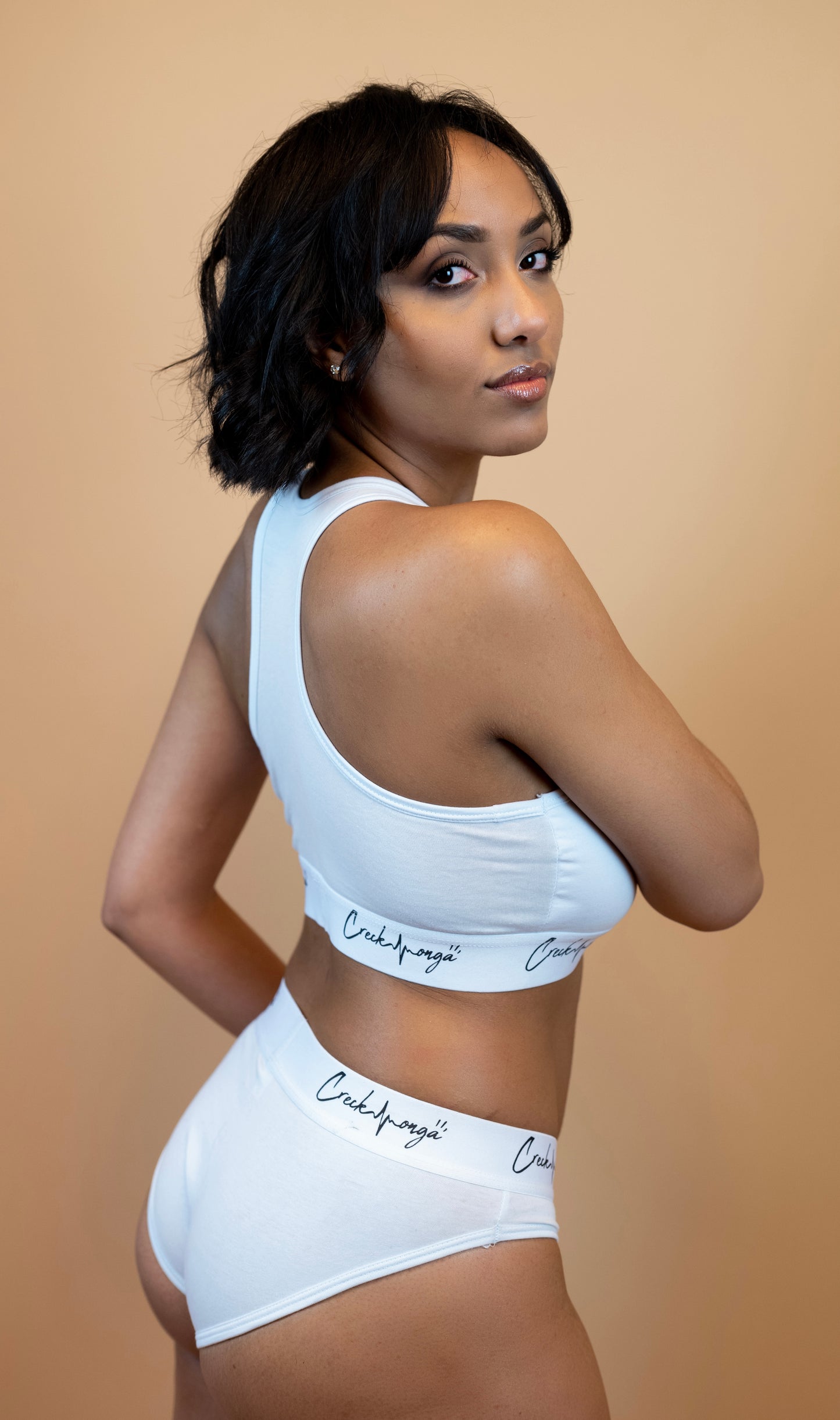 BRASSIÈRE À LOGO CREKMONGA IMPRIMÉ