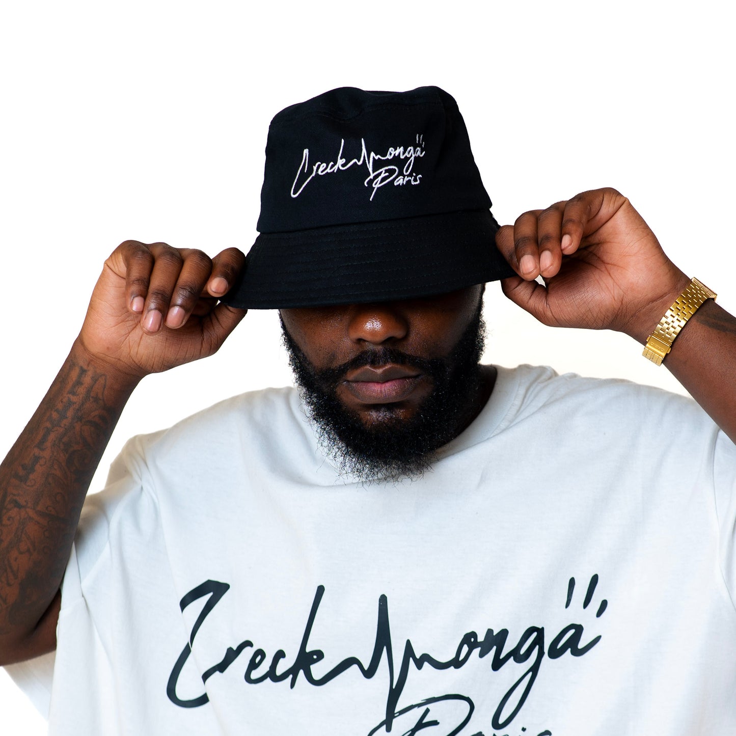 BOB EN COTON BRODERIE CREKMONGA PARIS