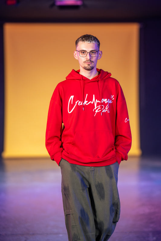 SWEAT-SHIRT À CAPUCHE OVERSIZE UNISEXE EN POLYESTER IMPRIMÉ CREKMONGA PARIS