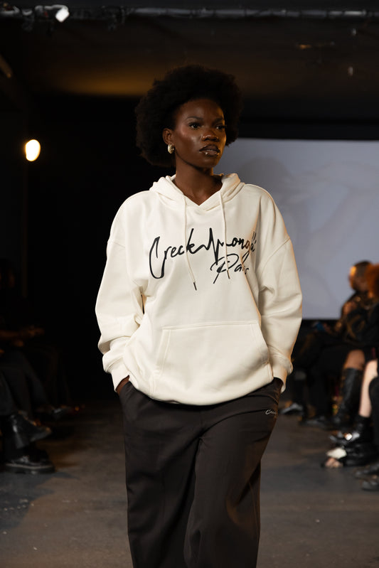 SWEAT-SHIRT À CAPUCHE OVERSIZE EN POLYESTER IMPRIMÉ CREKMONGA PARIS