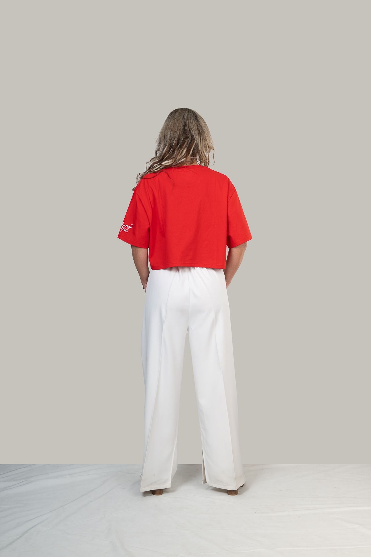 CROP TOP T-SHIRT IN COTONE STAMPATO CREKMONGA PARIS