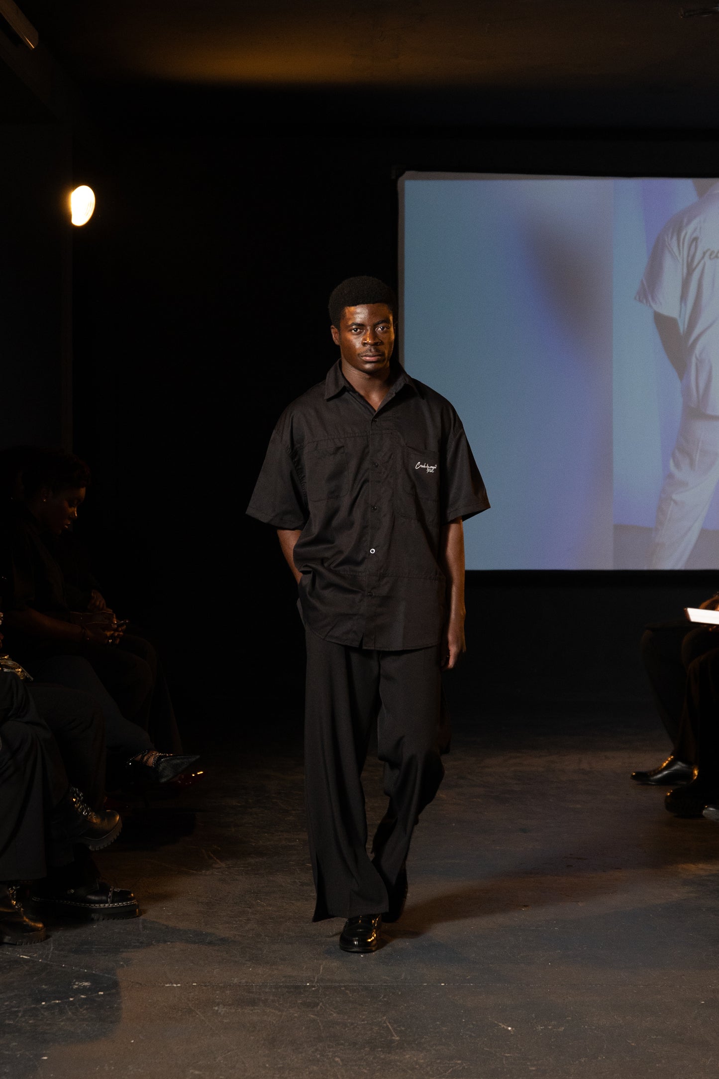 CHEMISE HAUTE COUTURE OVERSIZE EN POLYESTER ET COTON IMPRIMÉ CREKMONGA PARIS