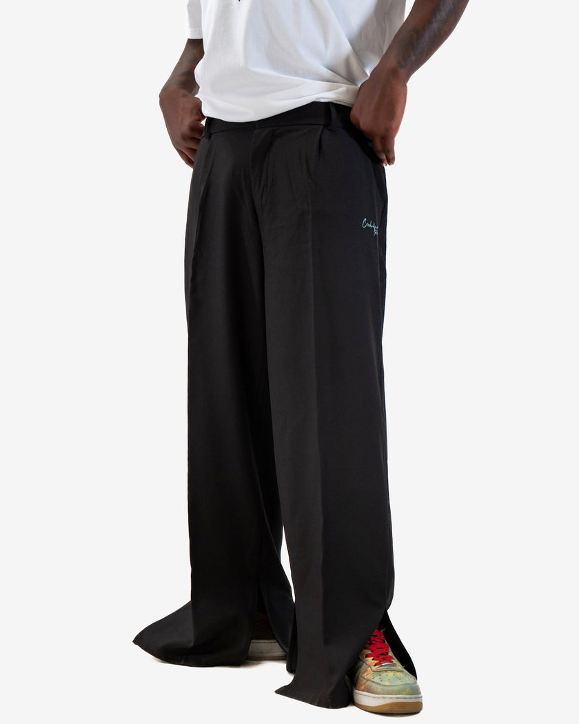 PANTALONI HAUTE COUTURE IN POLIESTERE STAMPATO LOGO CREKMONGA PARIS