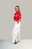 CROP TOP T-SHIRT IN COTONE STAMPATO CREKMONGA PARIS