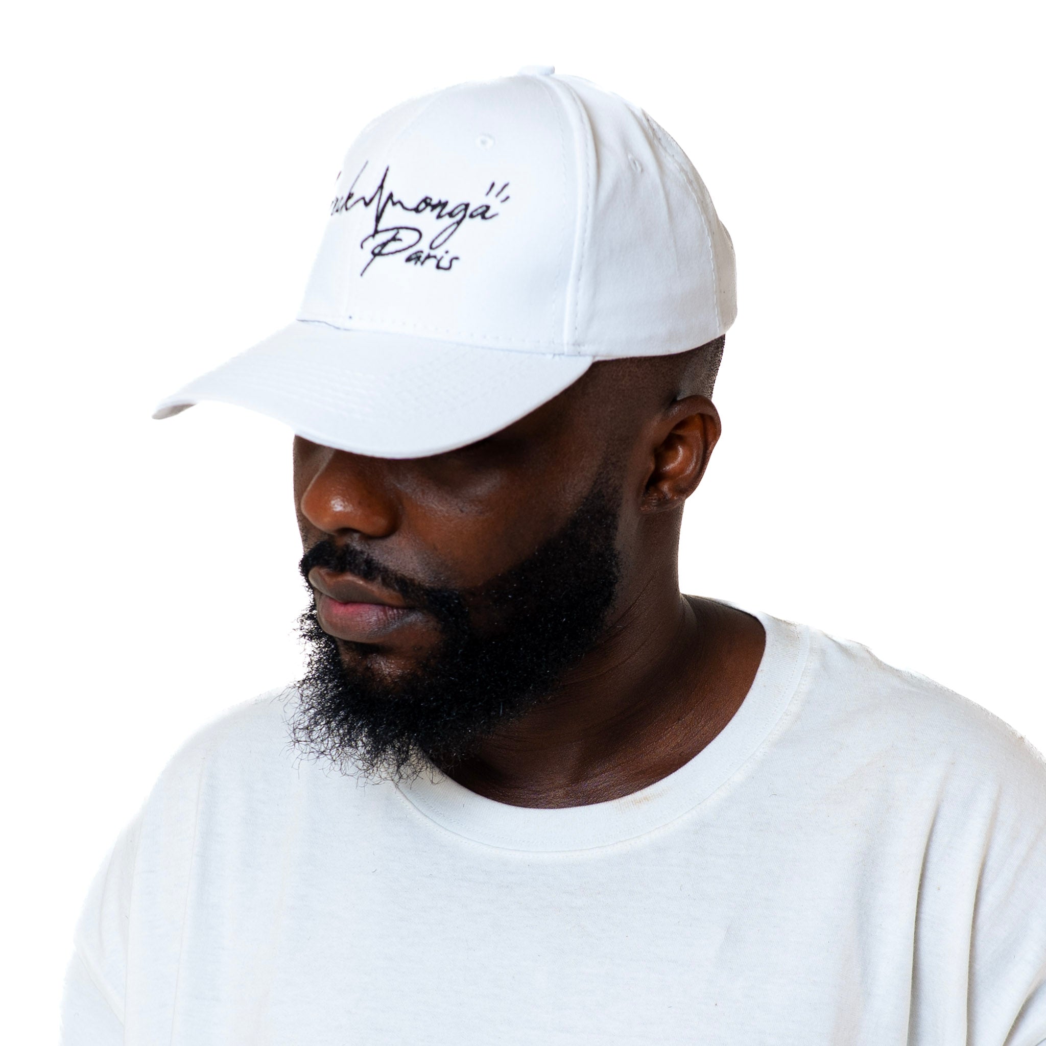 CAPPELLINO IN COTONE CON RICAMO CREKMONGA PARIS SUL DAVANTI