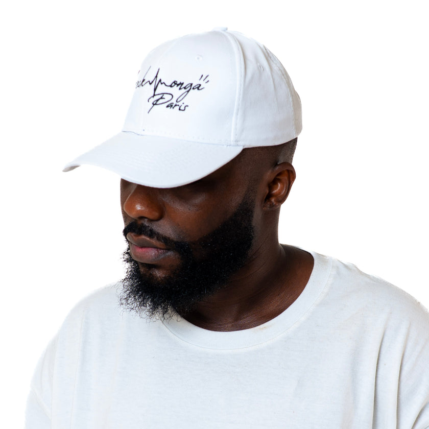 CAPPELLINO IN COTONE CON RICAMO CREKMONGA PARIS SUL DAVANTI