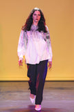 CHEMISE HAUTE COUTURE À MANCHES LONGUES, COUPE OVERSIZE, AVEC DEUX FENTES, EN POLYESTER ET COTON IMPRIMÉ – CREKMONGA PARIS – COLLECTION LIMITÉE